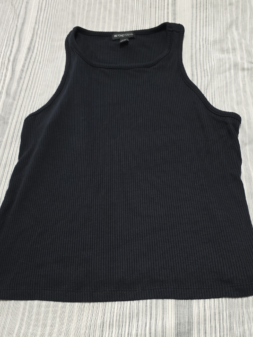 Beyond Yoga Black Ribbed Tank Top